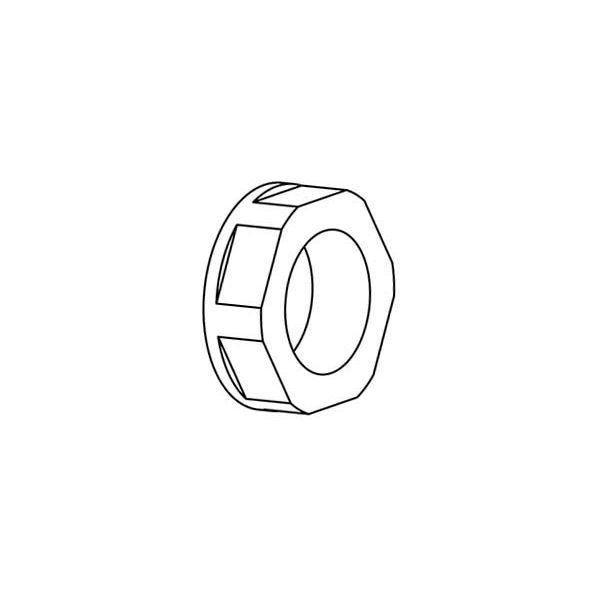 Icotek - Gegenmutter für Kabelverschraubung Gegenmutter GMT20 PA schwarz − 10 Stück