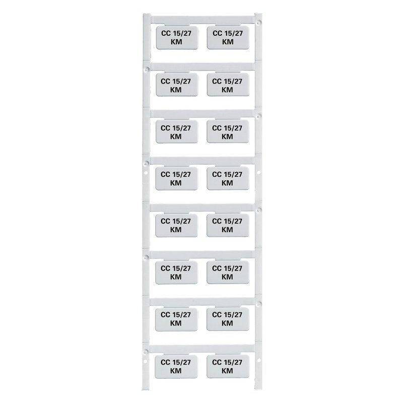 Weidmüller - Kennzeichnungsmaterial Gerätemarkierung CC 15/27 K MC SDR selbstklebend,27mm − 16 Stück