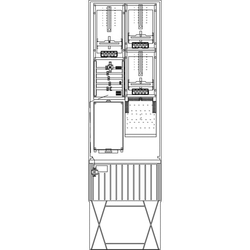 Elsta Mosdorfer - Zähler-Komplettschrank Zähleranschlusssäule ZS343T.N5.12 A340 N5 2Z TSG 3.HZ