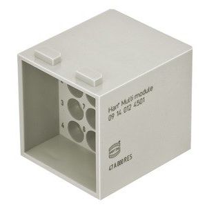 Harting - Kontakteinsatz für Rechtecksteckverbinder Doppelmodul Han Multi 09140124501 Polycarbonat 1,5 A − 2 Stück