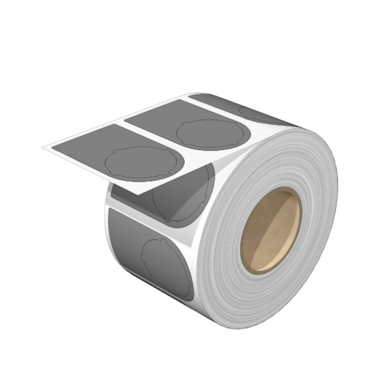 Weidmüller - Kennzeichnungsmaterial Gerätemarkierer, Etikett SM36/18-30MMGRVPE100 36x18-30mm grau − 100 Stück