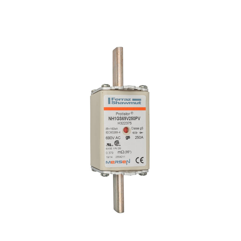 Mersen - Messersicherung Sicherungseinsatz NH gS NH1GS69V250PV Gr.1 250A sfü KM − 3 Stück