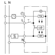 Eberle Controls - Raumthermostat/Uhrenthermostat UP-Raumregler 5-30C AC230V UTE 1011-RAL1013-G50 1Öffner