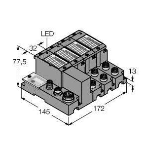 Turck - Feldbus, Dez. Peripherie - Funktions-/Technologie-Modul Programmierbares Set TI-BL67-PG-EIP-6 für Ethernet/IP