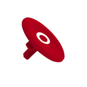 Schneider Electric - Kalotte, Linse Tastenschild, rot ZBA432 f. Drucktaster rund − 10 Stück