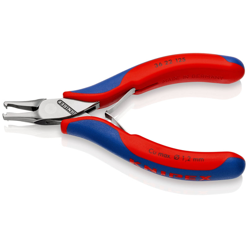 Knipex - Spezialwerkzeug für Kommunikationstechnik Elektron.-Bestückungszange 36 22 125 spiegelpoliert,125mm