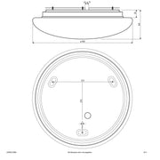 EVN Lichttechnik - Decken-/Wandleuchte LED-Anbauleuchte L500400125BM IP44