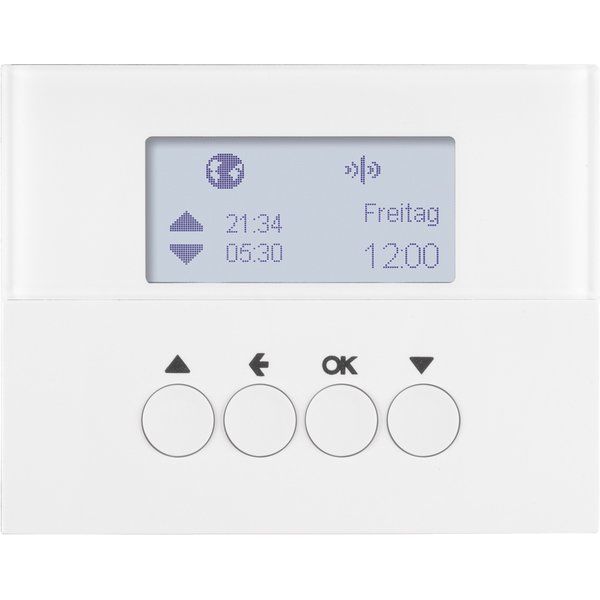 Berker - Bussystem-Zeitschaltuhr KNX-Funk Jalousieschaltuhr 85745179 polarweiß glänzend