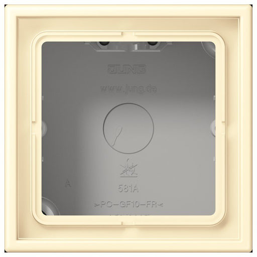Jung - Aufputzgehäuse für Unterputzgerät Aufputz-Kappe 1fach LC 581 A 201 blanc (32001)