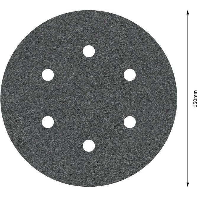 Bosch - Schleifpapier/Schleifvlies PRO F355 Schleifblatt, 150 2608605125 mm, G100, 5-tlg
