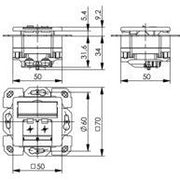 Telegärtner - Kommunikationsanschlussdose Kupfer Anschlussdose aws 100022940 AMJ45 8/8Cat5e/UP50
