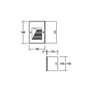 Brumberg Leuchten - Orientierungsleuchte LED-Wandeinbauleuchte 60208183 2W 230V IP65 sw