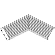 Niedax - Inneneck für Geräteeinbaukanal Inneneckdeckel PDIK 78 G (1Paar)