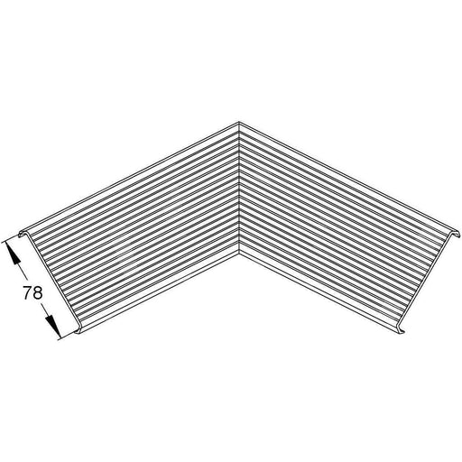 Niedax - Inneneck für Geräteeinbaukanal Inneneckdeckel PDIK 78 G (1Paar)