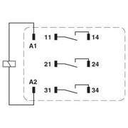 Phoenix Contact - Schaltrelais Einzelrelais REL-PR3-120AC/3X1
