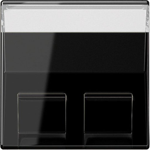 Jung - Einsatz/Abdeckung für Kommunikationstechnik Abdeckung A 569-30 BF PL SW f.Montageadapt. 30Gr