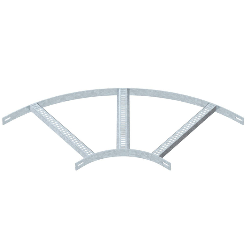OBO Bettermann - Bogen für Kabelleiter Bogen 90° SLB 90 62 500 FT mit Trapez-Sprosse