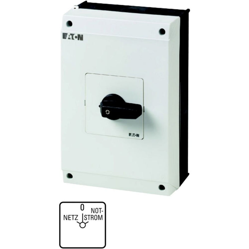 Eaton - Lastschalter Umschalter Netz-0-Notstrom T5B-4-8902/I4 4p. 63A,22KW,IP65