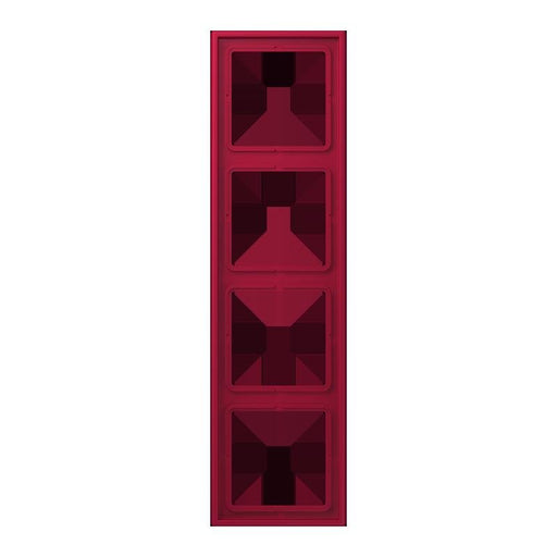 Jung - Abdeckrahmen Rahmen 4-fach LC 984 229 rouge carmin