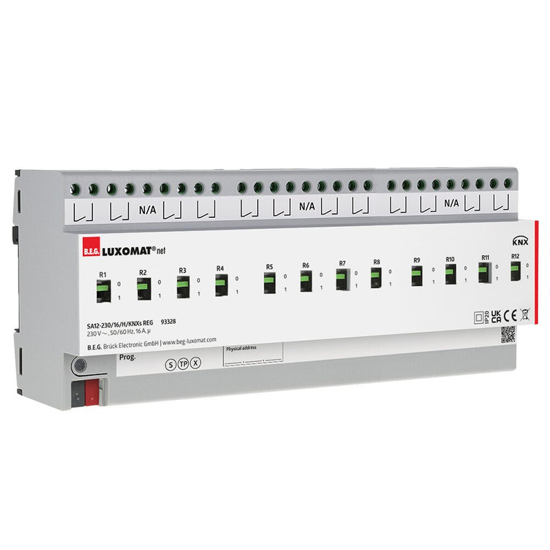 BEG Brück Electronic - Bussystem-Schaltaktor Schaltaktor SA12-230/16H/KNXsREG