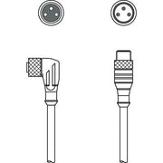 Leuze - Konfektioniertes Sensor-Aktor-Kabel Verbindungsleitung KDS U-M8-3W#50130918