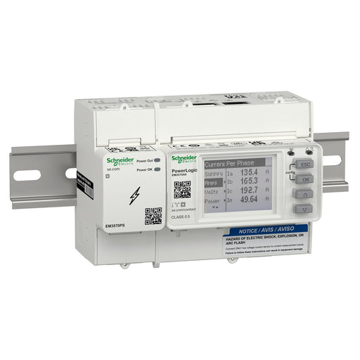 Schneider Electric - Elektrizitätszähler EM3750 Zähler, Rogowski, METSEEM3570A mit Netzteil