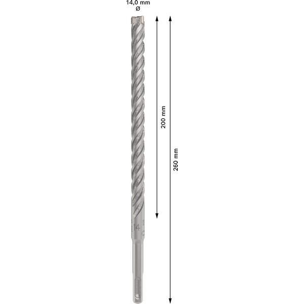 Bosch - Bohrer PRO SDS plus-5X 2608833818 Hammerbohrer 14 x