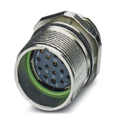 Phoenix Contact - Rundsteckverbinder, Einbau (ohne Leitung) Gerätesteckverbinder CA-1RS1N8A6Y00 Vorderwand