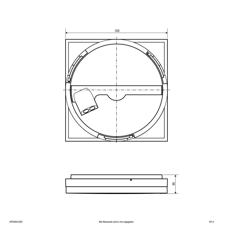 EVN Lichttechnik - Decken-/Wandleuchte LED-Anbaupanel AP35304125S MC