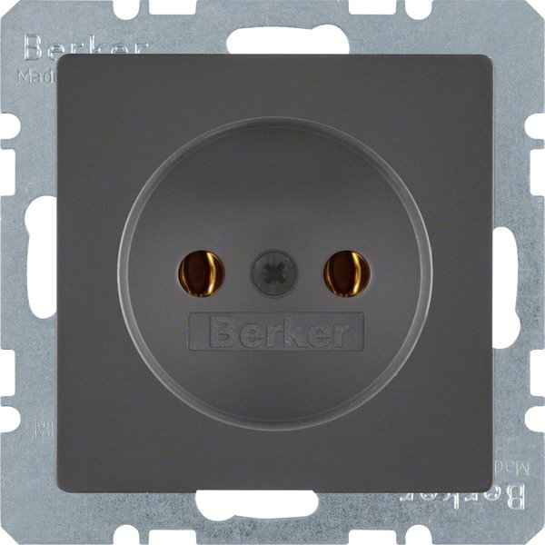 Berker - Steckdose anth/sa 6167036086 o. Schutzkontakt