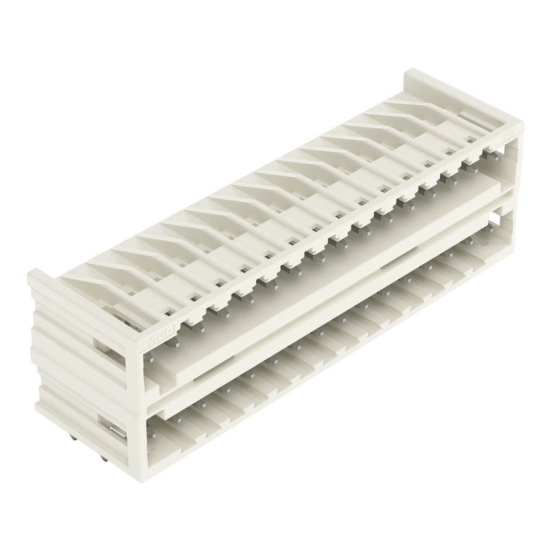 WAGO - Leiterplattensteckverbinder Doppelstock-Stiftleiste 734-1446 THT Lötstift 1x1mm − 25 Stück