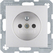 Berker - Steckdose alu 6765761404 m.Erdungsstift
