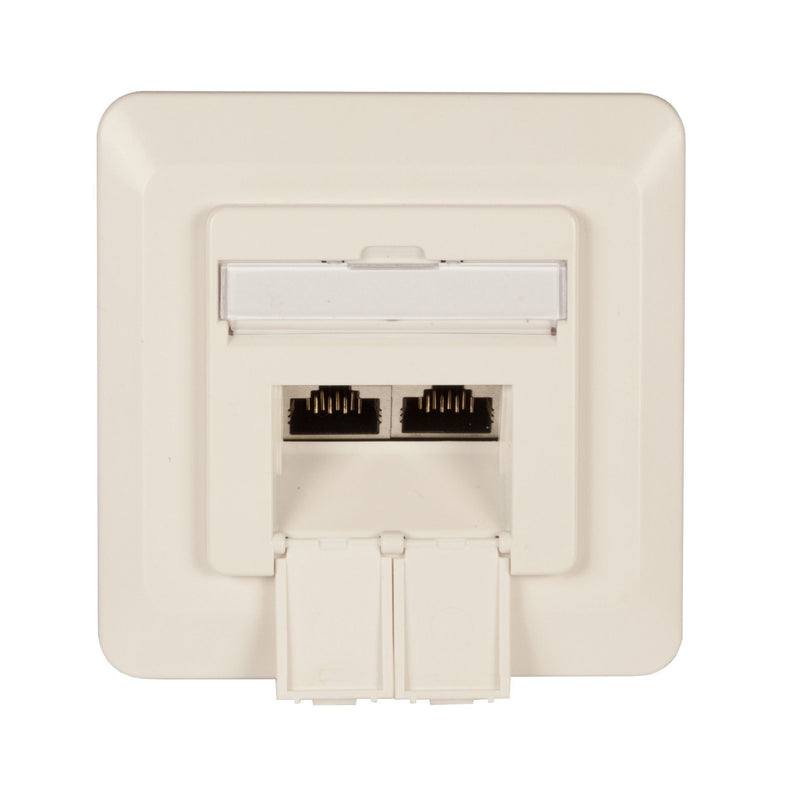 EFB-Elektronik - Kommunikationsanschlussdose Kupfer Datendose ET-25211.2V1 2-Port UP Cat6 li/re