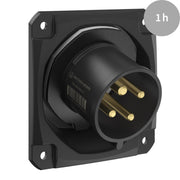 Walther Werke - CEE-Gerätestecker (IEC 60309) CEE NEO Anbaugerätestecker FW732401CC schräg 32A 4P 1h