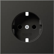 Jung - Abdeckung/Bedienelement für Installationsschalterprogramme Zentralplatte AL 1520 KIPL AN f. SCHUKO-Steckdose