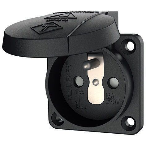 Mennekes - Schutzkontakt-Anbausteckdose Schuko-Anbau-Steckdose 11162 16A,2p+E,230V,sw