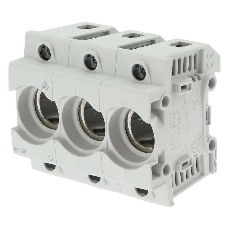 Eaton - NH-Sicherungsunterteil Sicherungsunterteil PDD02-3 3 polig D02 63A − 5 Stück