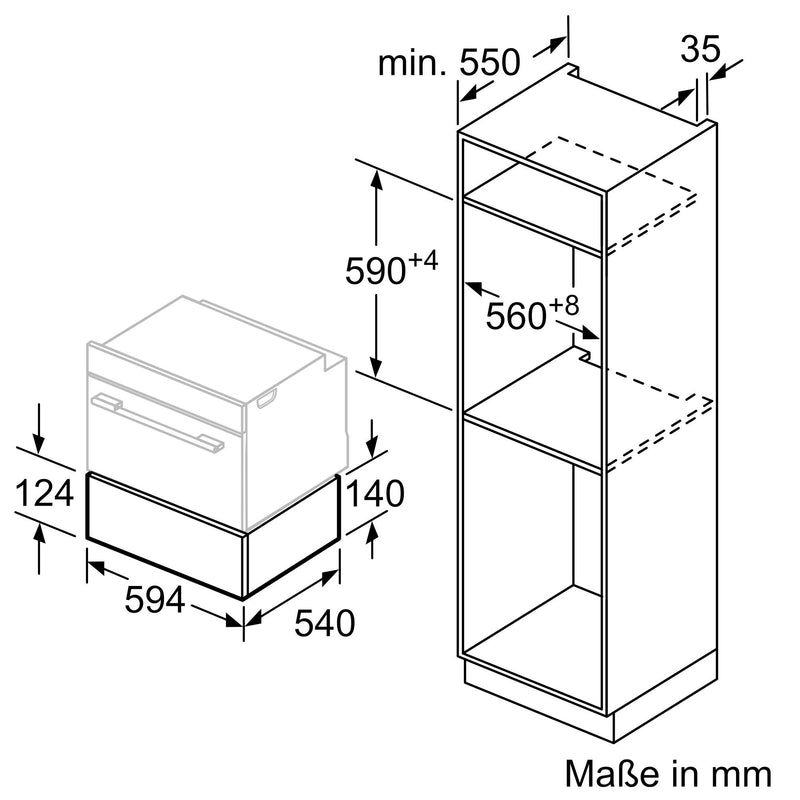 Bosch - Geschirrwärmer Wärmeschublade BIC510NB0 Serie6