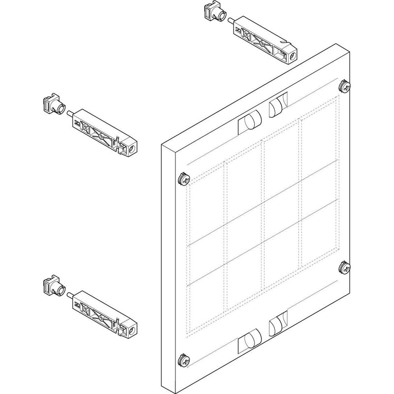 ABN - Verteilerfeld für Installationsverteiler ESPRO-Modul MT12509 tief BxH:250x300mm