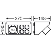Hensel - Pultsystem FP Connection Box FP CB 216 für den Geräteeinbau