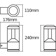 Ledvance - Decken-/Wandleuchte LED-Wandleuchte END.ST.Lant.Mod12WDG