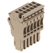 Weidmüller - Zubehör/Ersatzteile für Klemmen Steckverbinder ZP 2.5/1AN/QV/6 dunkelbeige − 25 Stück