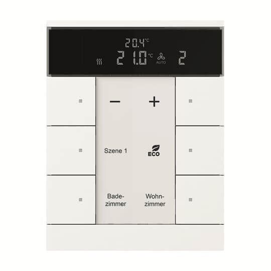 Busch-Jaeger - Bussystem-Raumtemperaturregler HVAC-Gerät SBR/U6.0.11-884 6fach, BE, studio/ws