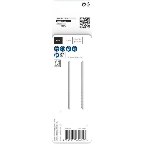 Bosch - Stichsägeblatt PRO Multi Material thick 2608655101VE(2) and thin T345XF − 10 Packung