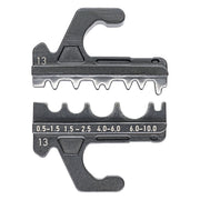 Knipex - Einsatz für Presswerkzeug Kabelschuhe/Verbinder, Aderendhülsen, Schirmanschluss Crimpeinsatz 97 39 13 für Presskabelschuhe