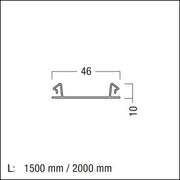 Zumtobel Group - Mechanisches Zubehör/Ersatzteile für Leuchten Abdeckstreifen TECTON T/KK#22170180 weiß