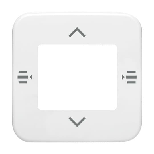 Busch-Jaeger - Einsatz/Abdeckung für Kommunikationstechnik Zentralscheibe alpinweiß 6108/61-214 7-fach KNX