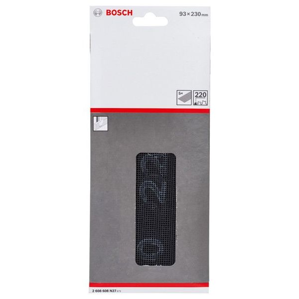 Bosch - Schleifgitter Schleifgitter, 93 x 230 2608608N27 mm, K220, 5er-Pack