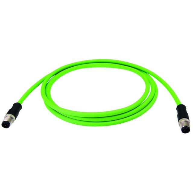 Telegärtner - Konfektionierte Leitung für steckbare Gebäudeinstallation STX M12x1-M12x1 VL D-kod. 100017270 Cat.5 SFUTP-A1000
