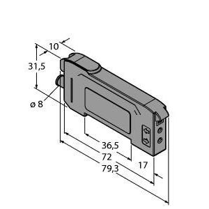 Turck - Lichtleitersensor/Lichtleiterverstärker Opto Sensor DF-G2-KD-Q7 Lichtleiter − 1 Stück